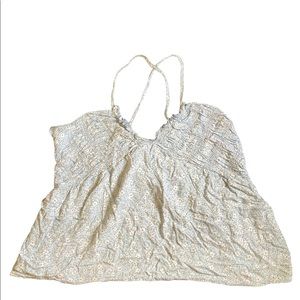 urban romantics blue floral flowy top